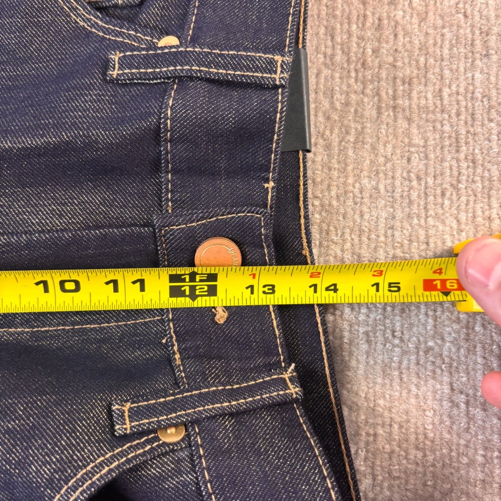 BlankNYC The Franklin Ribcage Wide Leg Gold Shimmer‎ Jeans 28 NWT Dark Wash - Picture 7 of 10